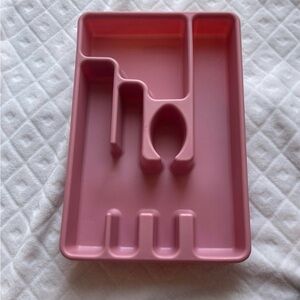 Rubbermaid Cutlery Organizer Silverware Drawer Tray Pink retro Vintage